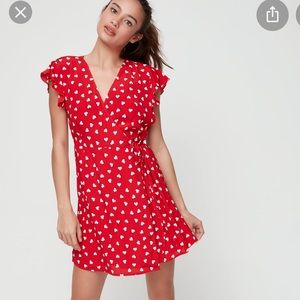 Red and white heart dress